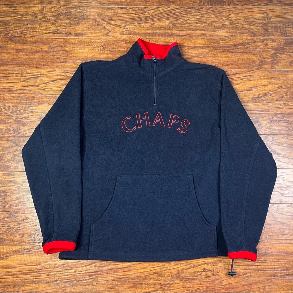 Chaps 1/4 zip fleece pullover